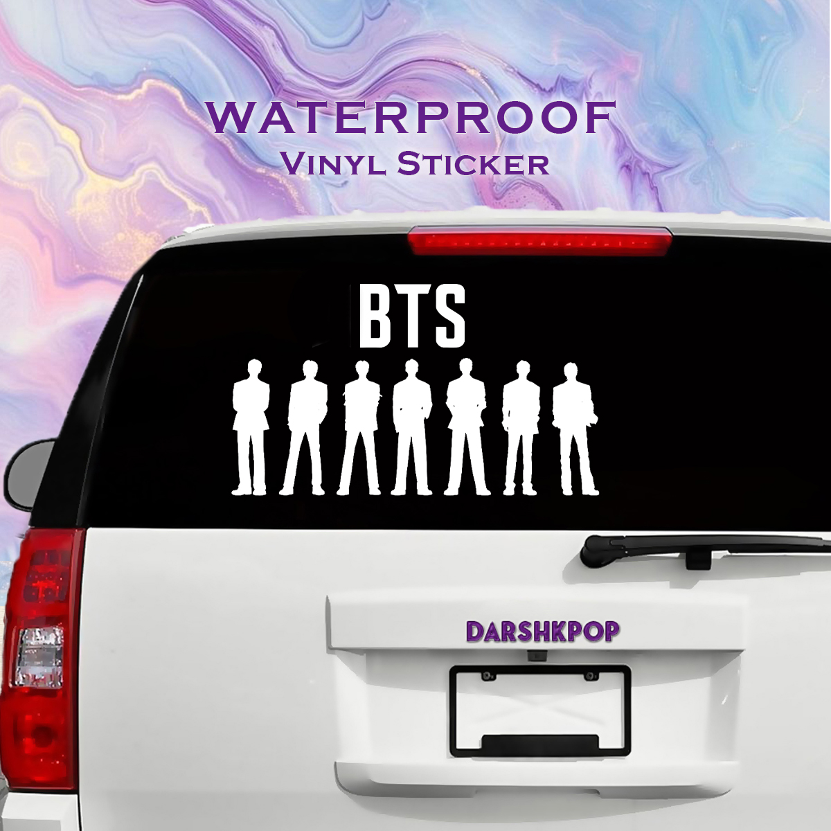 BTS OT7 Car Waterproof Decal Vinyl Sticker