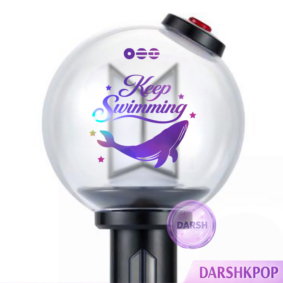 BTS Keep Swimming Waterproof Decal Vinyl Sticker for AB Purple Holo